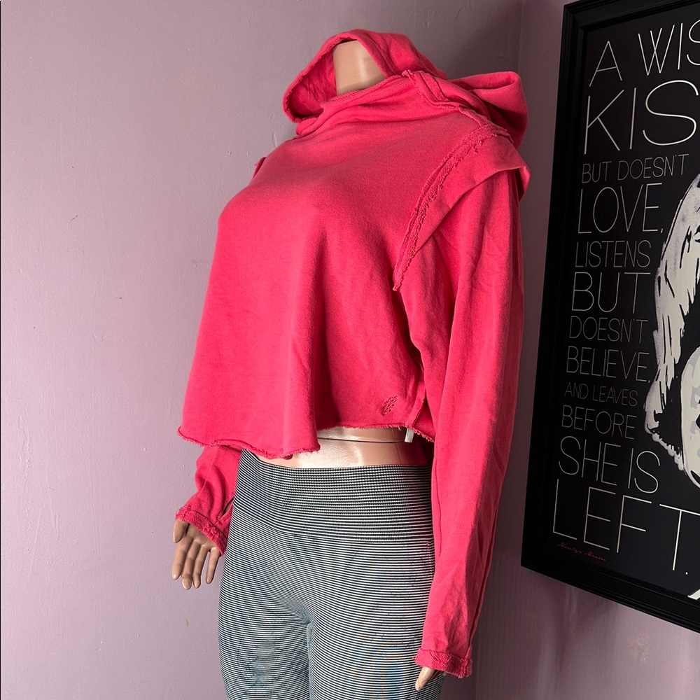 Free people Women's Pink Hoodie Top
